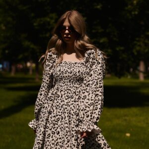 Сукня чорний леопард