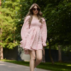 Сукня рожевий леопард