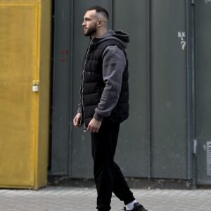 Куртка з трикотажними рукавами