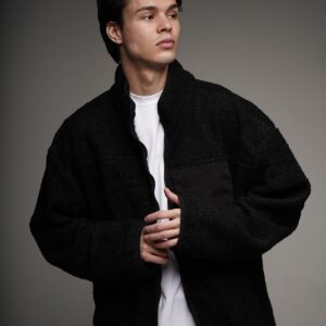 Оверсайз куртка бомбер чорна