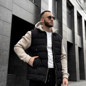 Куртка з трикотажними рукавами